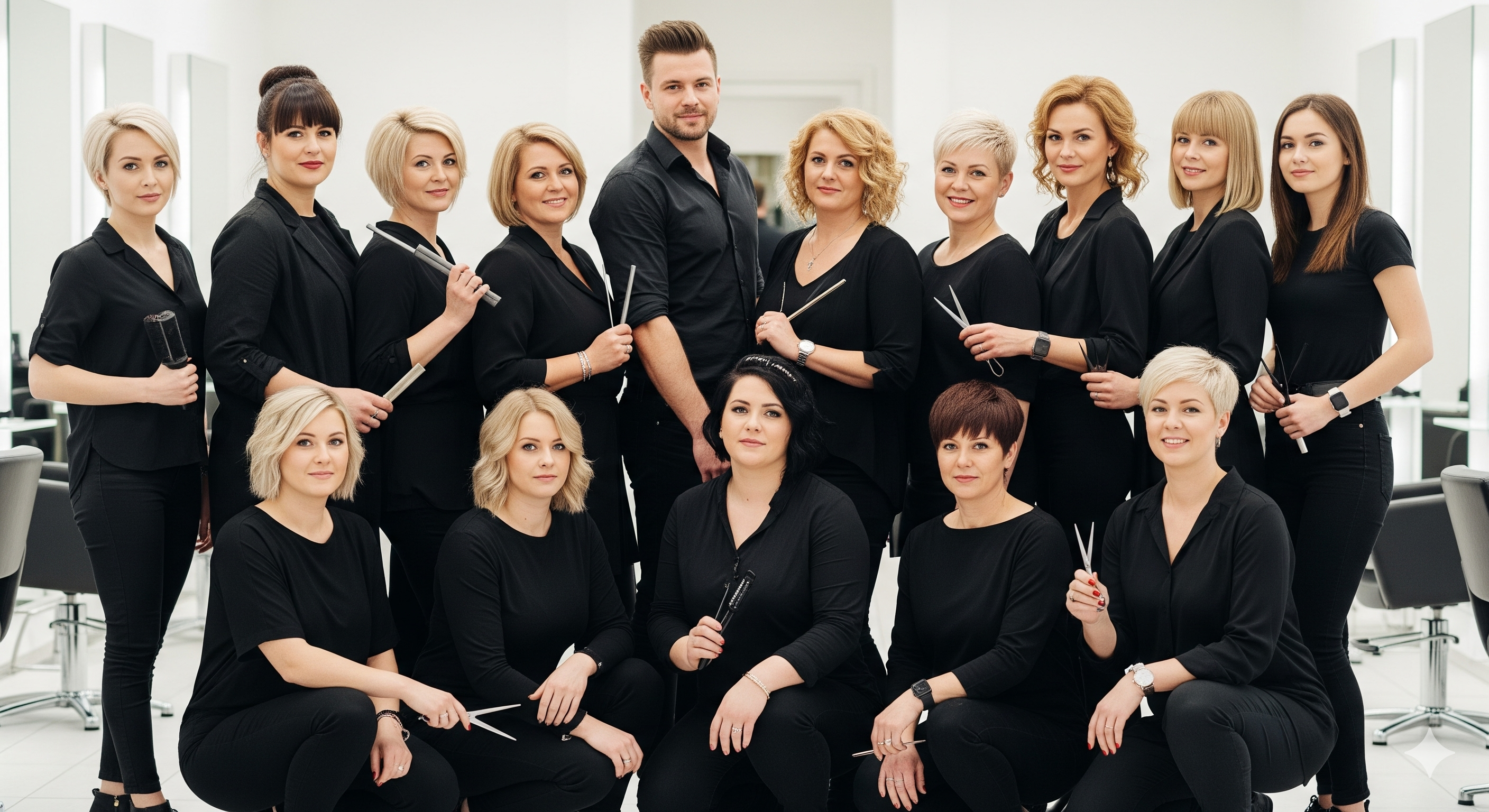 Team di stilisti al lavoro